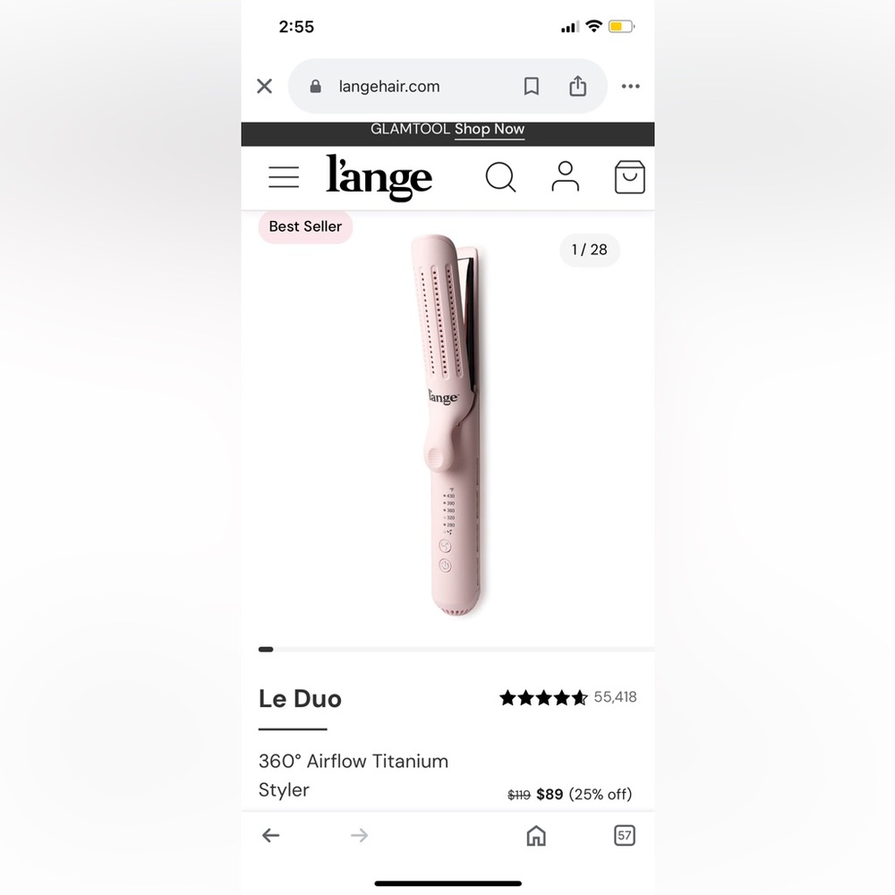 Lange Le Duo 360° Airflow Titanium Styler